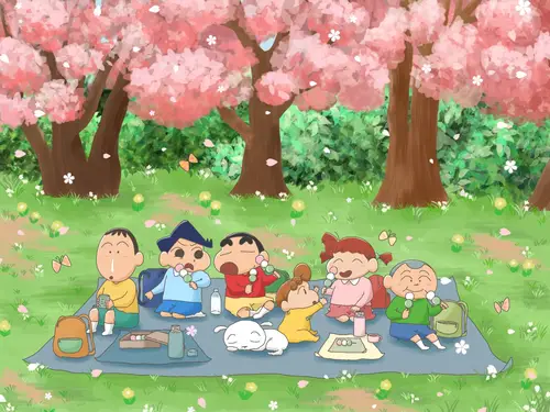 2160x1620 Desktop Wallpaper - 春日樱花下野餐的小伙伴