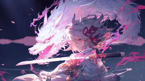 1600x900 Desktop Wallpaper - 御剑驭龙红鸾樱落