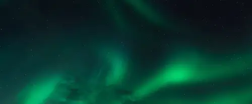 3840x1600 Ultrawide Wallpaper - 绿光极光夜空超宽屏壁纸