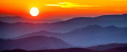 3840x1600 Ultrawide Wallpaper - 落日余晖山脉群山超宽屏壁纸