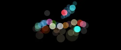 3840x1600 Ultrawide Wallpaper - 彩色光斑苹果Logo超宽屏壁纸