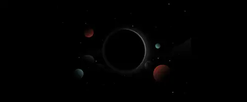 3840x1600 Ultrawide Wallpaper - 深空行星群简约宇宙超宽屏壁纸