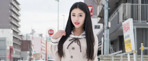 3840x1600 Ultrawide Wallpaper - 日系街头制服少女超宽屏壁纸