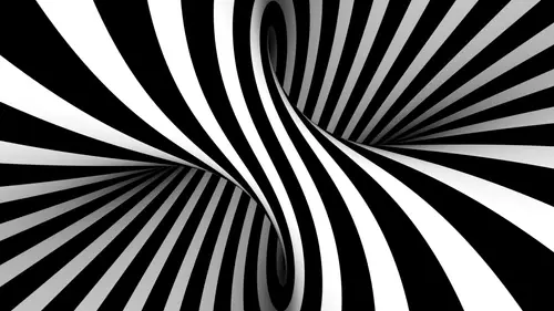 7680x4320 Desktop 视觉艺术 Wallpaper - 黑白极简错觉空间艺术壁纸