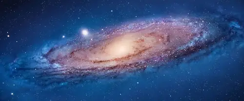 3840x1600 Ultrawide Wallpaper - 深蓝银河系星空超宽屏壁纸