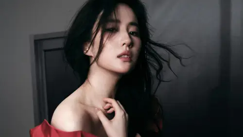 1920x1080 Desktop Wallpaper - 刘亦菲红衣暗调写真电脑壁纸