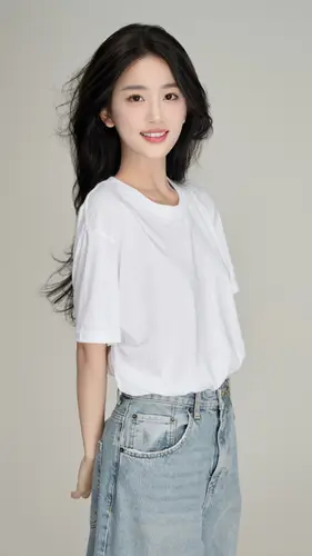 2160x3840 Mobile Wallpaper - 清纯长发美女写实人像