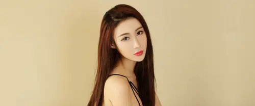 3840x1600 Ultrawide Wallpaper - 长发美女侧影红唇写真超宽屏壁纸