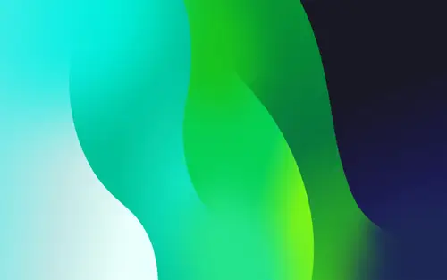 5120x3200 Desktop 视觉艺术 Wallpaper - 蓝绿渐变流线抽象4K电脑壁纸