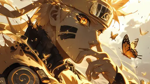 3840x2160 Desktop 动漫二次元 Wallpaper - 金色光影少年动漫壁纸