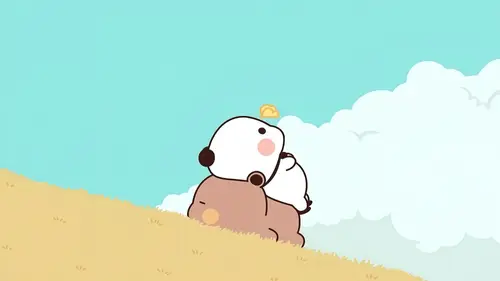 4000x2250 Desktop Wallpaper - 一二布布草原相依插画4K电脑壁纸