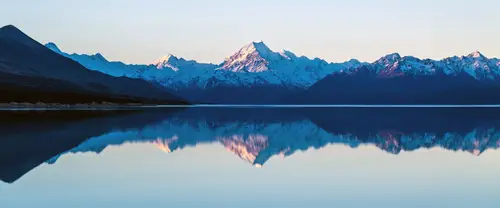3840x1600 Ultrawide Wallpaper - 库克山雪山倒影超宽屏壁纸