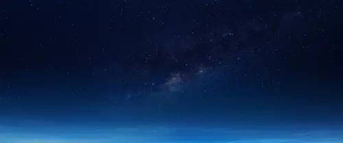 3840x1600 Ultrawide Wallpaper - 深蓝夜空繁星银河超宽屏壁纸