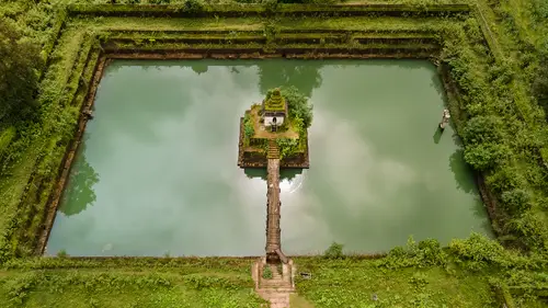 3840x2160 Desktop 自然风景 Wallpaper - 印度湿婆莫加昌帕卡萨拉西池塘4K电脑壁纸