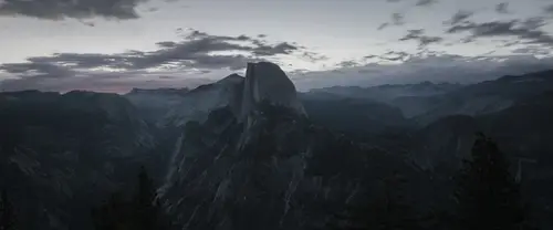 3840x1600 Ultrawide Wallpaper - 半穹顶山阴天远景超宽屏壁纸