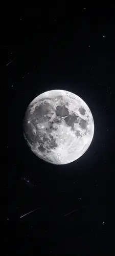 1440x3200 Mobile Wallpaper - 暗夜星空月球手机壁纸