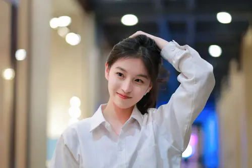 3000x2000 Desktop 人像摄影 Wallpaper - 清新白衬衫少女