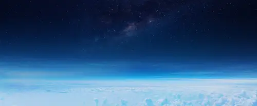 3840x1600 Ultrawide Wallpaper - 地球大气层与星空超宽屏壁纸