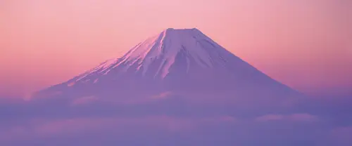3840x1600 Ultrawide Wallpaper - 富士山日落粉色云海超宽屏壁纸