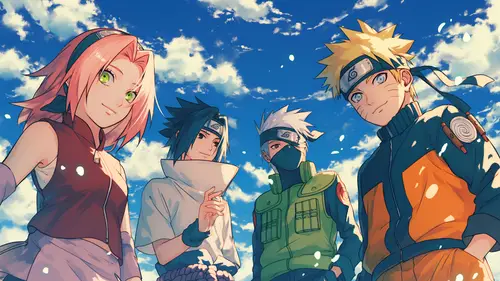 3840x2160 Desktop 动漫二次元 Wallpaper - 火影 第七班少年羁绊热血壁纸