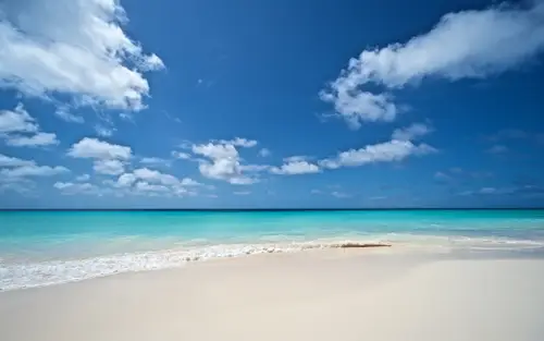 5120x3200 Desktop 自然风景 Wallpaper - 碧海蓝天白沙滩