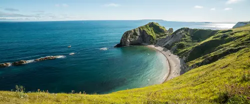 3840x1600 Ultrawide Wallpaper - 多塞特郡海岸海湾风光超宽屏壁纸