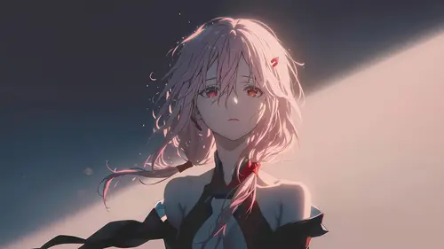 7680x4320 Desktop Wallpaper - 粉色短发少女唯美头像
