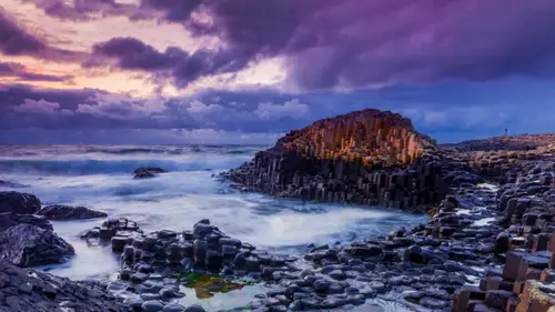 5187x2918 Desktop Wallpaper - 巨人堤道玄武岩柱海景4K电脑壁纸