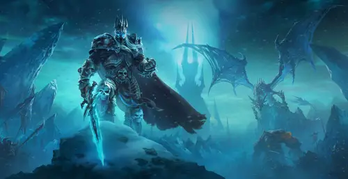 8407x4320 Desktop 游戏电竞 Wallpaper - 魔兽世界巫妖王冰封王座8K电脑壁纸
