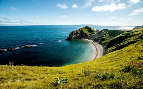 5120x3200 Desktop 自然风景 Wallpaper - 英国多塞特海湾风光