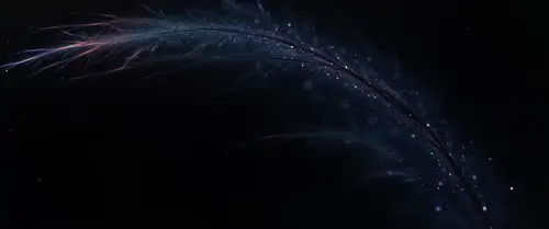 10320x4320 Ultrawide Wallpaper - 暗夜星光羽毛8K超宽屏壁纸
