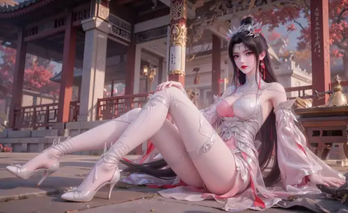 4096x2504 Desktop 动漫二次元 Wallpaper - 古风绝美仙女高清壁纸