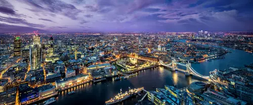 3840x1600 Ultrawide Wallpaper - 伦敦夜景泰晤士河超宽屏壁纸