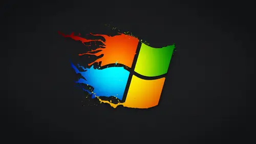 7680x4320 Desktop Wallpaper - 微软彩绘泼墨标志8K电脑壁纸
